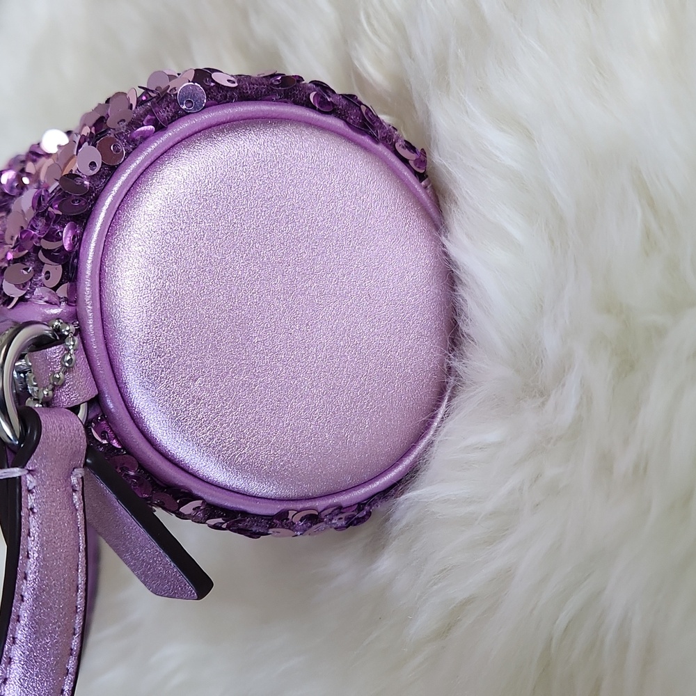 Gorgeous NWT Coach Lilac Sequin Nolita Barrel Bag 💜🎁 - Picture 11 of 16